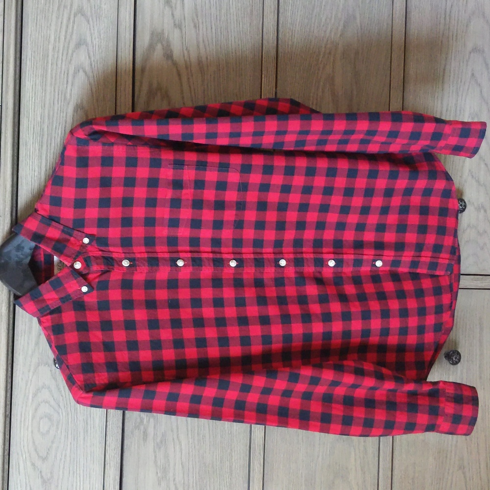 J Crew Checked Button Down Shirt
